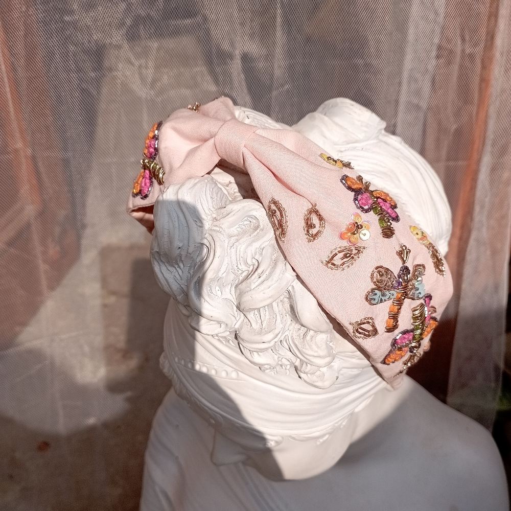 Luxury Embroidered Headband - Picture 9 of 16